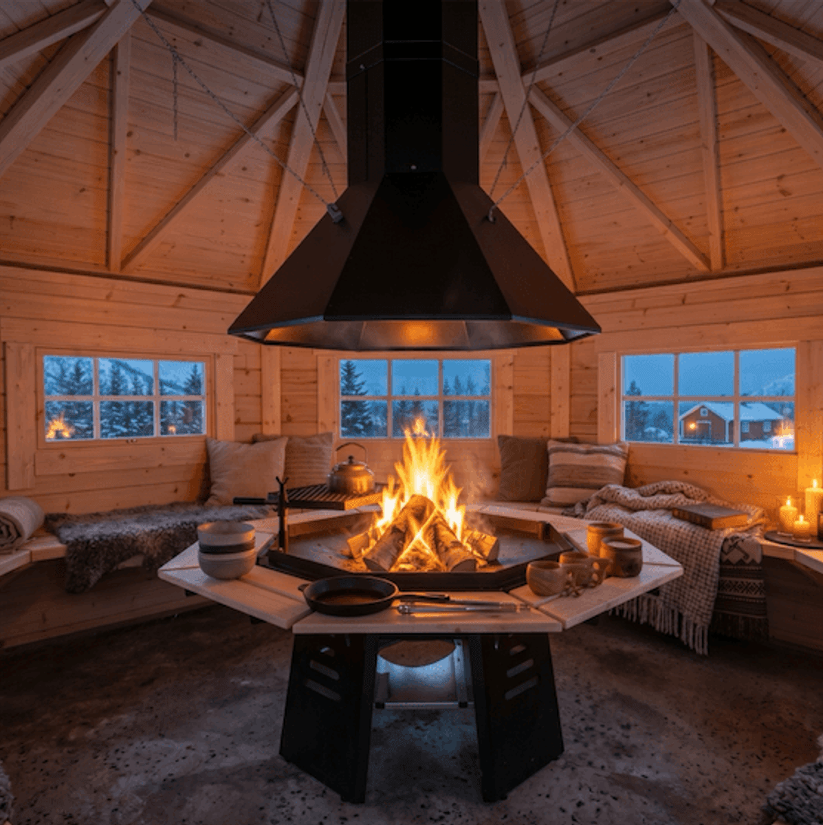 Grillhytte 17 Royal - Buet vegg