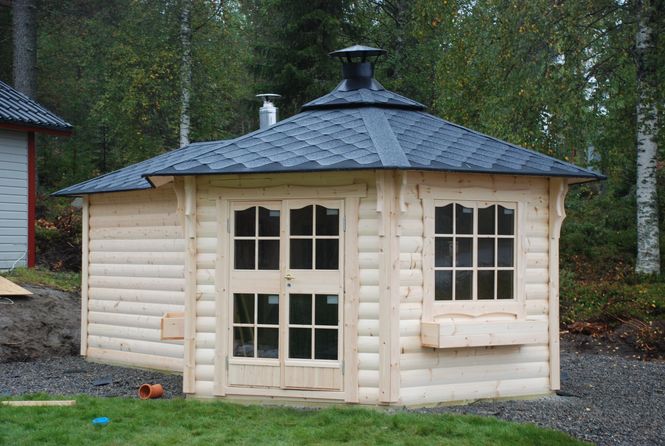 Hovedbilde Lysthus 9.2 m2 med badstue Premium